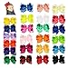 RoterSee 30 PCS Unicorn Headband Unicorn Horn Hair Hoop for Fancy Dress Cosplay Decoration Supplies (6 Colors 30 Pieces) (hairclip)