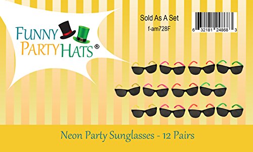6 Neon+Sunglasses+Party+Favors+Beach