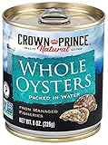 Crown Prince Natural Whole Boiled Oysters, 8-Ounce Cans (Pack of 12)