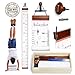 Growth Chart for Kids by Baby Proof - Measuring Height Chart and Kids Decor! Meaningful Memories Through Kid Size Chart Measurement. Pastel Arrows Growth Chart Ruler for Wall with Wooden Keepsake Box