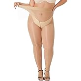 Yilanmy Plus Size Shiny Tights for Women, 40D Sheer Shiny Pantyhose Oil Silk Stockings Shimmer Jazz Tights