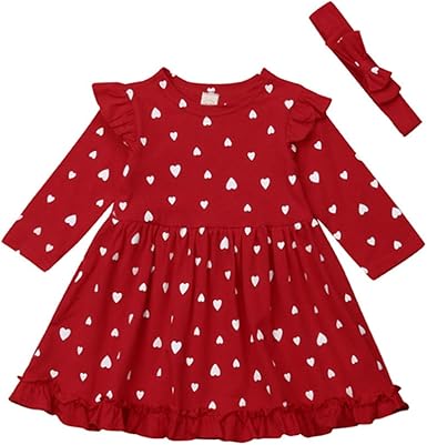 red love heart dress