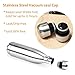 Flask Water Bottles: Sportneer 17oz Insulated Stainless Steel Water Bottle Reusable Double Walled Metal Bottle Cola Shape Thermos Leak-Proof 24 Hours Cold 12 Hours Hot for Travel Hiking, 500ml Silver