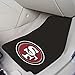 FANMATS NFL - San Francisco 49ers Carpet Car Mat Set - 2 Pieces, Black