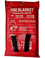 Coperta Antincendio XL 1,2x1,2m - In Fibra Di Vetro, Con Borsa Protettiva E Gancio Per Appendere - Foto 11