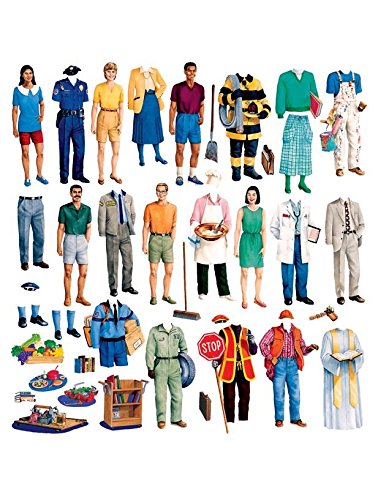 Little Folks Visuals LFV22212 Community Helpers Flannel Boards