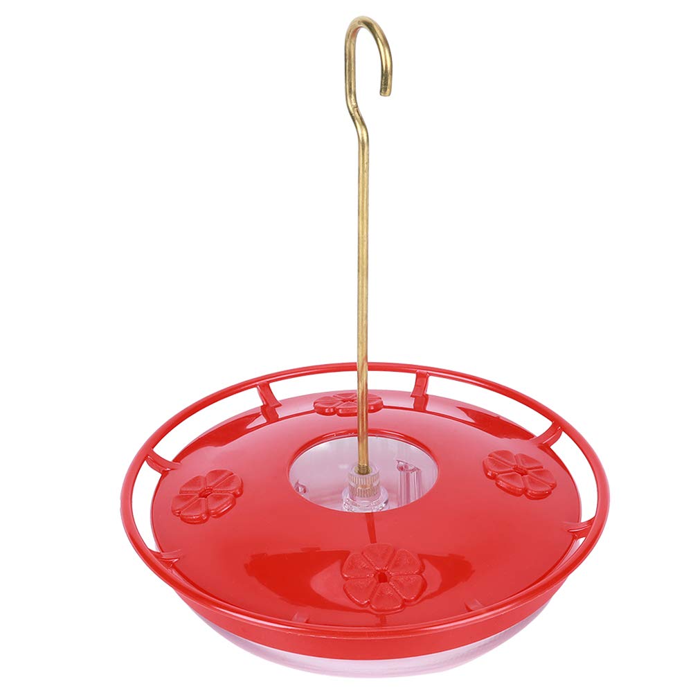 Hanging Hummingbird Feeder, Plastic Hummingbird Feeder Bird Feeding Device Hummingbird Feeder Red Hummingbird Feeder Hanging Bird Feeder for Outdoor Garden Decoration