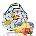 Ofeily Lunch Tote, Lunch boxes Lunch bags with Fine Neoprene Material Waterproof Picnic Lunch Bag Mom Bag (Leaf)