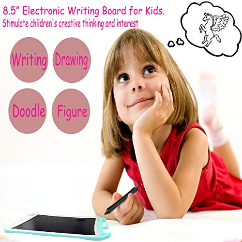 JRD&BS WINL 8.5" Drawing Pads for Kid,3-12 Yr Children's Drawing Toys,Portable Reusable Erasable Writer,Elder Message Board,Digital Handwriting Pad Doodle Board for School for 8-18 Yr Old Boys Blue D - Thumbnail 5