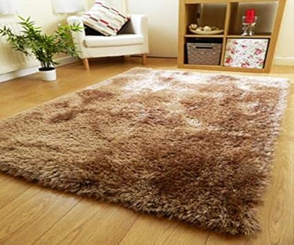 Smiling Home Antiskid Home Carpet (Beige, 22x55 inch)