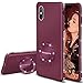 iPhone 12 Pro Max Case with Ring Holder for Women, Henpone iPhone 12 Pro Max Cute Case Glitter, Bling Diamond Bumper Shockproof Case for iPhone 12 Pro Max 6.7 - Black