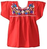 Liliana Cruz Embroidered Mexican Peasant Blouse