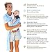 Lucky Baby Ring Sling with Breathable, Quick-Dry Mesh Fabric, Fashionable & Adjustable Carrier, Perfect for Summers, Beach, Pool & Shower. Suitable for Infants - Toddlers and all yr babywearing. Grey