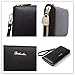 BOSTANTEN Women Leather Wallet Clutch Purses Card Cash Holder Long Wallets Black