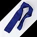 Dan Smith Man Slim Knit Ties Solid Square-Cut Finish Thin Knit Tie Blue Missions Distant-Relatives DAO3E01M Blue Polyester