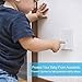 Clanocy Universal Electric Outlet Cover,Self-Closing Wall Plate Socket Plus Cover Best Child Proof Kits House Protection Kits for Child Safety-6 Pack