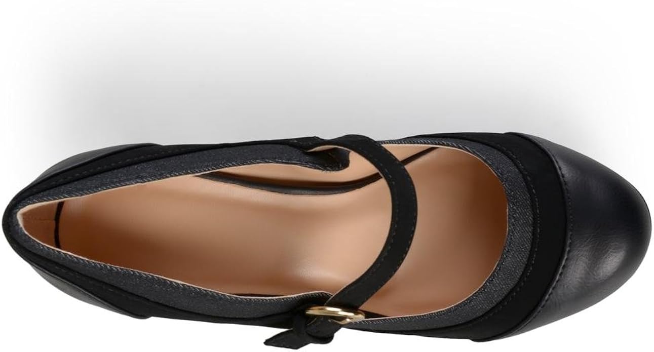 two tone mary jane shoes