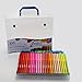 Strokes Art 100 Fine Tip Kids Coloring Markers - Washable - Smudge Free - Vibrant Colors - Carry Case