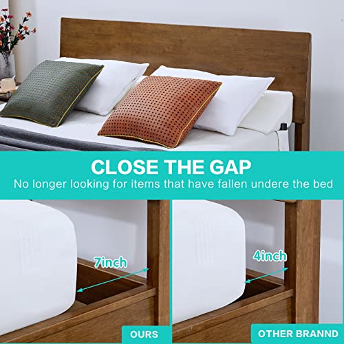 SLIGUY Queen Size Bed Wedge Pillow Headboard Pillow Mattress Wedge Bed Gap Filler Fill The Gap