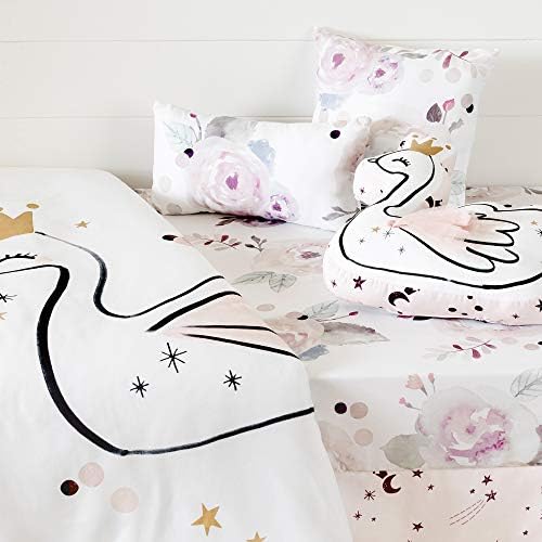 Amazon Com South Shore Dreamit 6 Piece Baby Bedding Floral White And Pink Home Kitchen