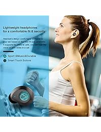 EAN CRYS TWX Auriculares Bluetooth inalámbricos, Negro