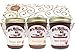 Favorite FRUIT BUTTERS Gift Assortment Box - 3 Jar Sampler, Variety Pack of Apple, Pumpkin and Pear Butter (9 oz full-sized jars) by Mrs. Miller's in a Gold Scroll Gift Box by Jarosa Gifts