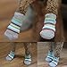 CONXKI Traction Control Cotton Socks Indoor Dog Nonskid Knit Socks 5 Pack (20 Pieces Socks)