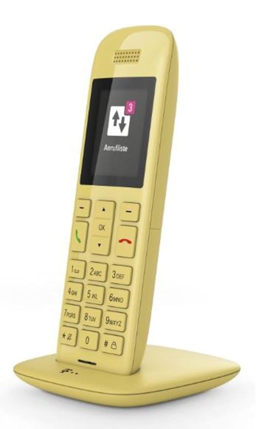 Telekom Speedphone 11 gelb mit DECT Basis – wahlweise nutzbar am IP Anschluss oder am analogen a/b Port