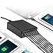 USB Wall Charger, 60W/12A 8-Ports Multi Wall Desktop USB Charging Station Hub with ISmart Technology for iPhone, iPad, Samsung Galaxy, Camera, Apple/Android Phones, Tablet, Power Bank and More(Black)