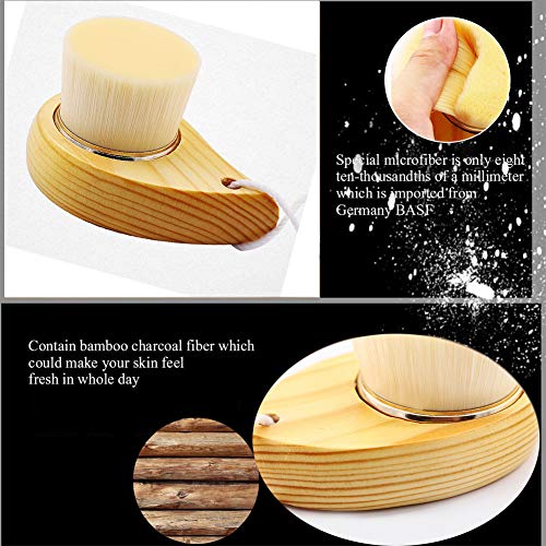 Tezam Facial Cleaning Exfoliating Brush for Man, Face Cleanser Brush for Skin Care Deeper Pore Cleansing Anti-Aging - Thumbnail 6
