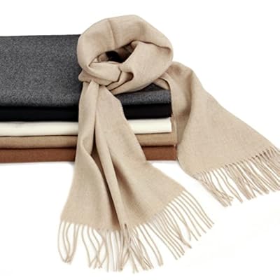 100% Pure Baby Alpaca Wool Scarf, Solid Natural Dye-free Colors for Men & Women 100% Pure Baby Alpaca Wool Scarf, Solid Natural Dye-free Colors for Men & Women