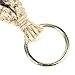 SHERRY Macrame Jute Plant Hanger Holder Natural Hemp Rope 2 Set for Indoor Outdoor Plants Basket Hanging with Beads 4 Legs