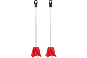 CONGGONGGO 2-Pack Helix Paint Mixer Attachment for Drill - 11.8" Industrial Stirrer Paddle, 1 to 5 Gallon Epoxy Resin Mixer (Fits Concrete, Silicone, Thick Materials)​ (2 Pcs)