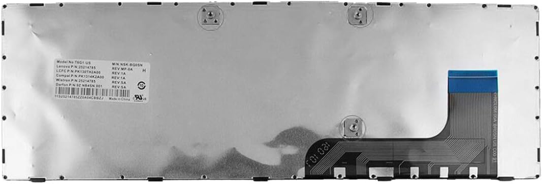 Laptop Replacement Keyboard For Lenovo Ideapad 100 15iby Black Frame Black Win8