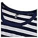 Miusol Women's Navy Style Stripe Scoop Neck 2/3 Sleeve Casual Swing Dress