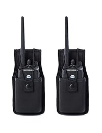 Estuche universal para radio Estuche de radio bidireccional Estuche universal para Walkie Talkies Accesorios de funda de nylon para Motorola MT500, MT1000, MTS2000 y modelos similares de Luiton (paquete de 2)