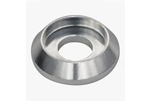 LAGEFEFE [60PCS] M3 Counterbore Washers Color Silvery, Anodized Aluminum Alloy, Head Washers Gaskets Cup Shim for Screw RC/FPV/PC/Drone/Toys/Mechanical Accessories Parts