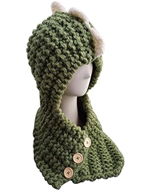 ROLECOS Unisex Kids Winter Lovely Animal Pattern Knitted Crochet Hat