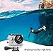EKEN H9R Action Camera 4K Wifi Waterproof Sports Camera Full HD 4K 25fps 2.7K 30fps 1080P 60fps 720P 120fps Video Camera 12MP Photo and 170 Wide Angle Lens includes 11 Mountings Kit 2 Batteries Silver