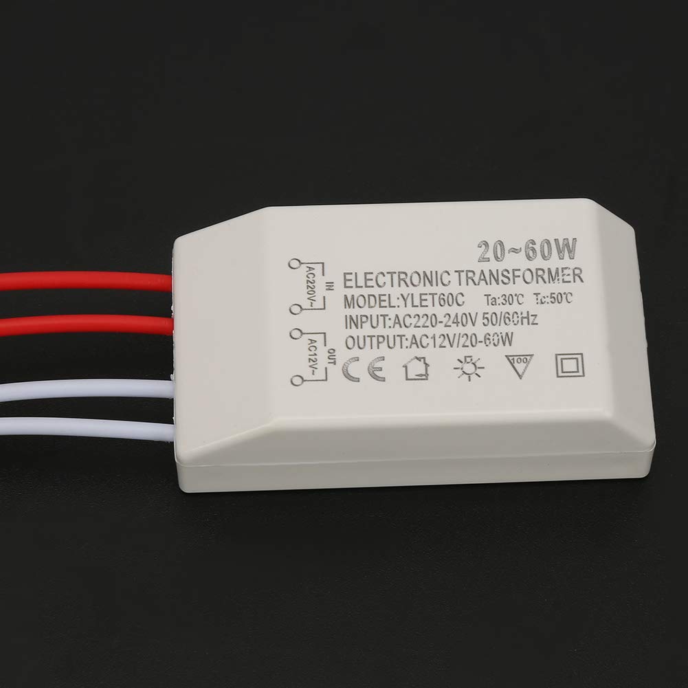AC 220V to 12V Voltage Converter Transformer 20 60W Electronic Power Supply Driver for Voltage Conversion
