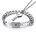 Fashion Jewelry Titanium Steel Lock Bracelets and Key Necklace Set for Men/Women/Lovers/Couples