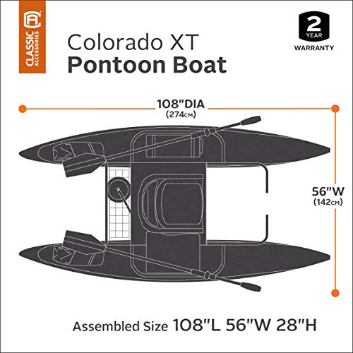 Classic-Accessories-Colorado-XT-Inflatable-Pontoon-Boat-With-Transport-Wheel-Motor-Mount