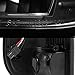Xtune 1997-2003 F150, 1999-2007 F250/F350 Black Fiber-Optic-Light-Bar LED Tail Lights 2000 2001 2002 2003 Pair L+R