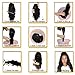 Hair Lace Front Wigs for Black Women 150% Density Brazilian Deep Wave Lace Front Wig 18''