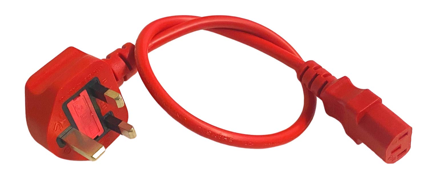 The Calibration Centre 0.5M IEC Red Low Resistance Test Lead - PAT Testers/Testing - Seaward, Kewtech, Megger, Metrel, Fluke, Di-Log for Testing 230 Volt Extension Leads