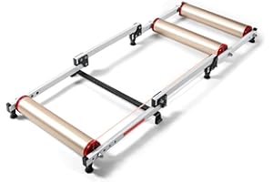 DIYTUNINGS DIYTuning Bike Rollers Adjustable Bike Trainer Stand Foldable Indoor Home Cycling Rack Mountain Bicycle Roller with Resistance for MTB Road Bike Exercise Fitness