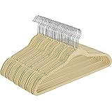 Klager's Ivory Velvet Suit Hangers - Pack of 50