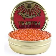 LIMITED TIME OFFER! Caspian Tradition RUSSIAN Style TSARITSA FRESH Salmon Malossol CAVIAR 8oz tin