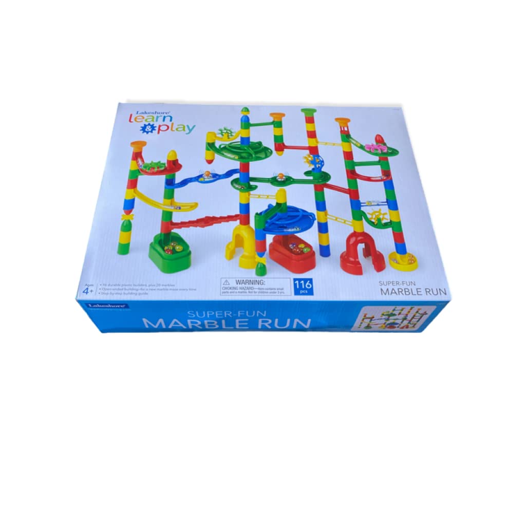 Lakeshore Super-Fun Marble Run - 116-Piece Set