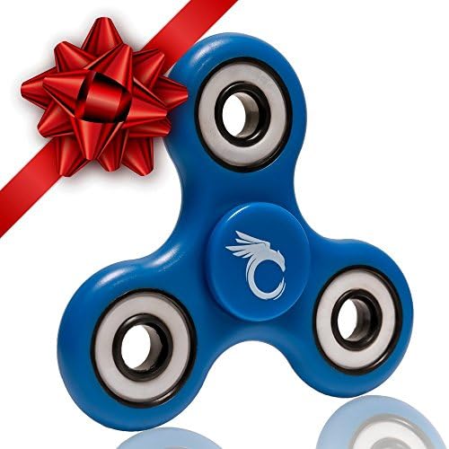Cool Fidget Spinner Toy - Blue Hand Spinner, Finger Figit Toy with Nice Gift Case - US Seller